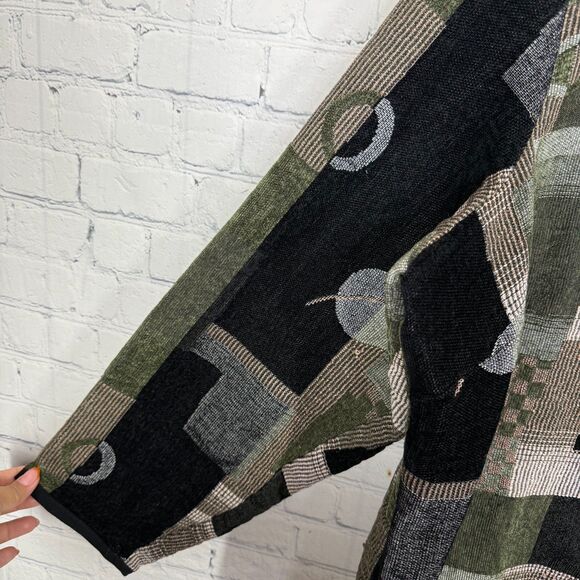 Vintage Dressbarn Jacket Women Plus Size 3X Tapestry Patchwork Full Zip Coat - Picture 9 of 12